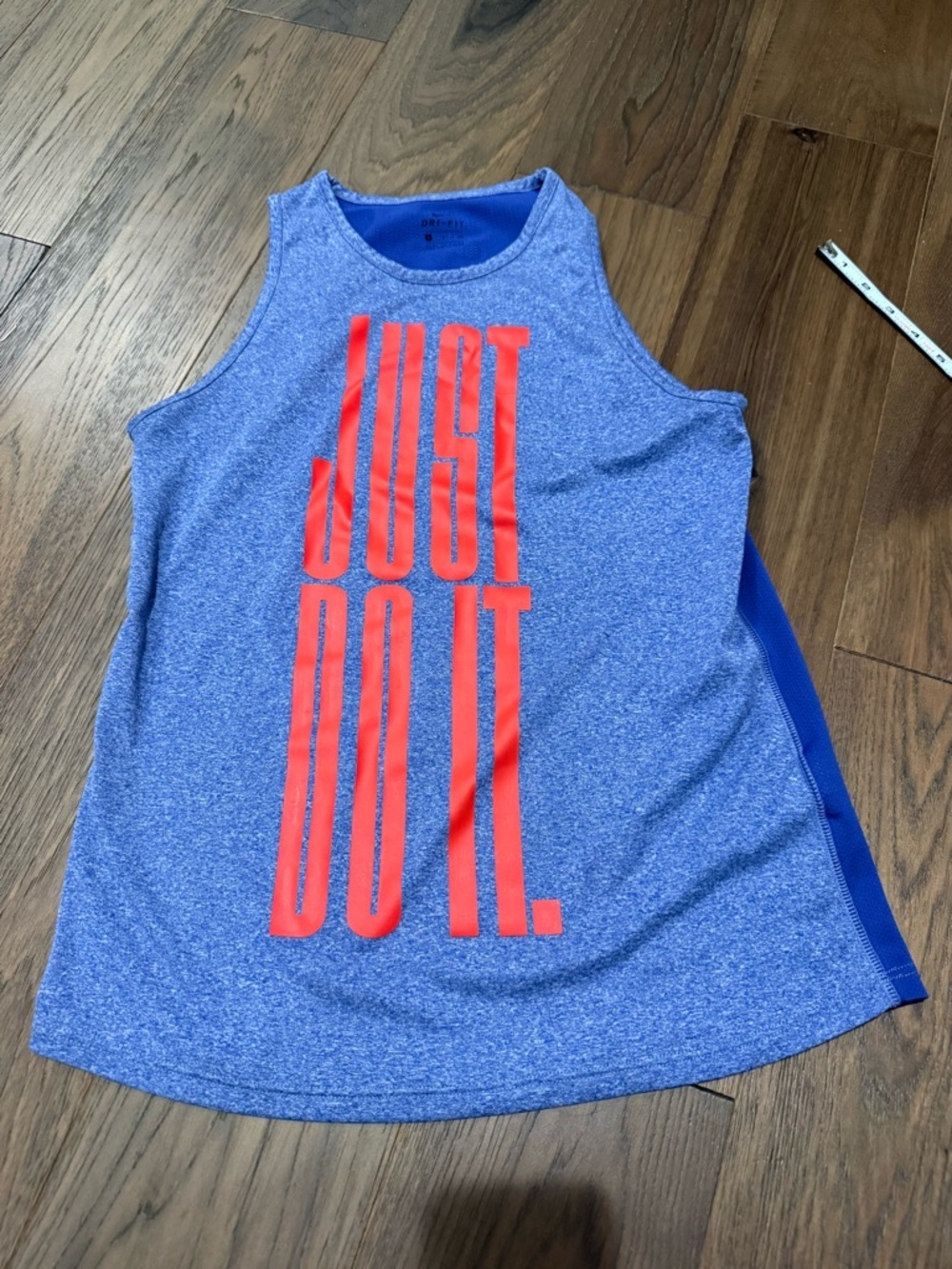 Nike Dri-FIT "Just Do It" Tank Top - Blue & Orange - Women’s Small